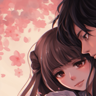 Image For Post | Two characters under a cherry blossom tree, using soft pastel colors and detailed floral designs. classic matching anime pfp for couples pfp for discord. - [matching anime pfp for couples, aesthetic matching pfp ideas](https://hero.page/pfp/matching-anime-pfp-for-couples-aesthetic-matching-pfp-ideas)