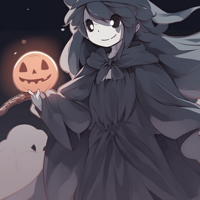 Image For Post Gloomy Ghost Pair - spooky matching halloween pfps left side