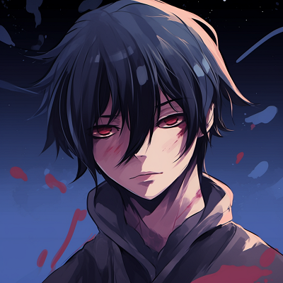 Image For Post | Sasuke's Sharingan in focus, vivid red and high-contrast lines. anime guy pfp in popular series pfp for discord. - [anime pfp guy](https://hero.page/pfp/anime-pfp-guy)