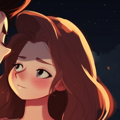 Image For Post | Two characters, under the moon's glow, sharing a gaze. stunning matching pfp for couples cartoon pfp for discord. - [matching pfp for couples cartoon, aesthetic matching pfp ideas](https://hero.page/pfp/matching-pfp-for-couples-cartoon-aesthetic-matching-pfp-ideas)