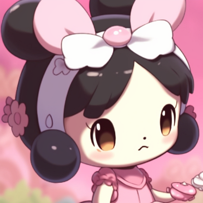 Image For Post | My Melody and Kuromi, ornate costumes and rich colors, mirrors images of each other. perfect my melody and kuromi matching profile pictures pfp for discord. - [my melody and kuromi matching pfp, aesthetic matching pfp ideas](https://hero.page/pfp/my-melody-and-kuromi-matching-pfp-aesthetic-matching-pfp-ideas)