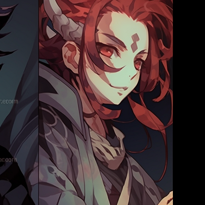 Image For Post | Two demon characters under the moonlight, contrast of dark and light aesthetic. stunning demon slayer matching pfp selection pfp for discord. - [demon slayer matching pfp, aesthetic matching pfp ideas](https://hero.page/pfp/demon-slayer-matching-pfp-aesthetic-matching-pfp-ideas)