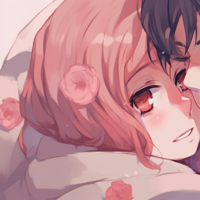 Image For Post | Two characters looking into each other's eyes, warm hues and soft lighting. adorable matching pfp couples pfp for discord. - [matching pfp couples, aesthetic matching pfp ideas](https://hero.page/pfp/matching-pfp-couples-aesthetic-matching-pfp-ideas)