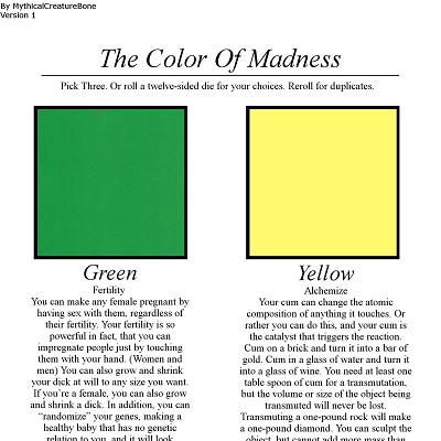 Image For Post The Color Of Madness CYOA by MythicalCreatureBone