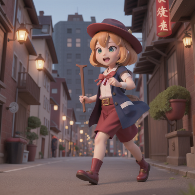 Image For Post Anime, joy, sushi, police officer, wizard, city, HD, 4K, AI Generated Art