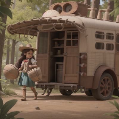 Image For Post Anime, drum, mummies, bus, enchanted forest, wild west town, HD, 4K, AI Generated Art