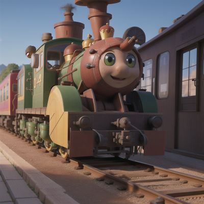 Image For Post Anime, success, train, turtle, carnival, king, HD, 4K, AI Generated Art