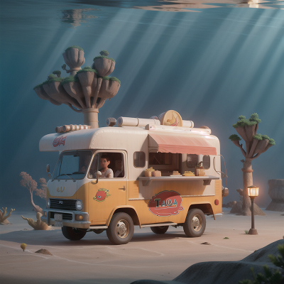 Image For Post Anime, underwater city, car, school, pharaoh, taco truck, HD, 4K, AI Generated Art