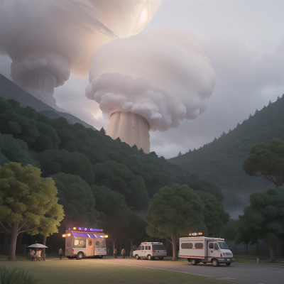 Image For Post Anime, fog, park, taco truck, witch, tornado, HD, 4K, AI Generated Art