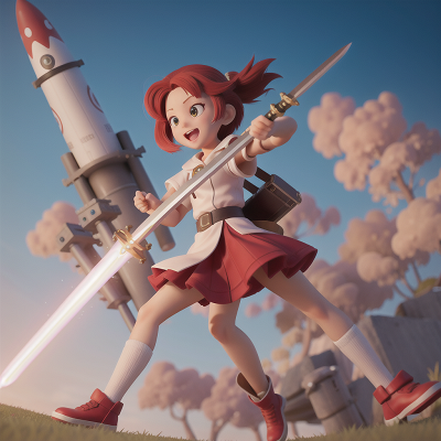 Image For Post Anime, camera, joy, sword, rocket, clock, HD, 4K, AI Generated Art