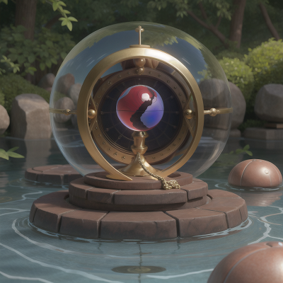 Image For Post Anime, crystal ball, hail, swimming, time machine, maze, HD, 4K, AI Generated Art