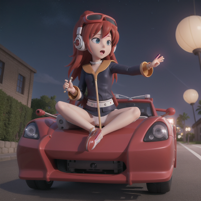 Image For Post Anime, virtual reality, flute, car, spaceship, boat, HD, 4K, AI Generated Art