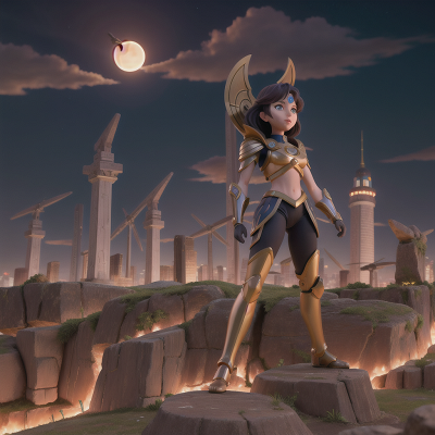 Image For Post Anime, solar eclipse, gladiator, futuristic metropolis, success, exploring, HD, 4K, AI Generated Art