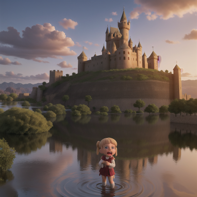 Image For Post Anime, flood, crying, medieval castle, alien, desert, HD, 4K, AI Generated Art