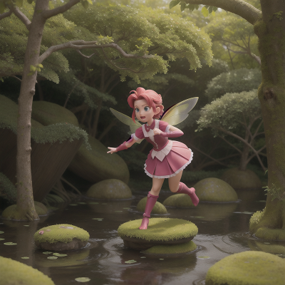 Image For Post Anime, fairy, hail, ninja, swamp, teacher, HD, 4K, AI Generated Art