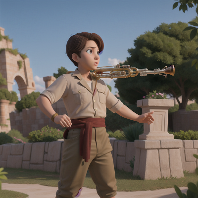Image For Post Anime, flute, romance, zookeeper, bravery, gladiator, HD, 4K, AI Generated Art