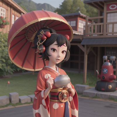 Image For Post Anime, geisha, submarine, robot, carnival, farm, HD, 4K, AI Generated Art