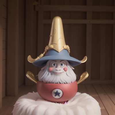 Image For Post Anime, wizard's hat, yeti, golden egg, market, superhero, HD, 4K, AI Generated Art