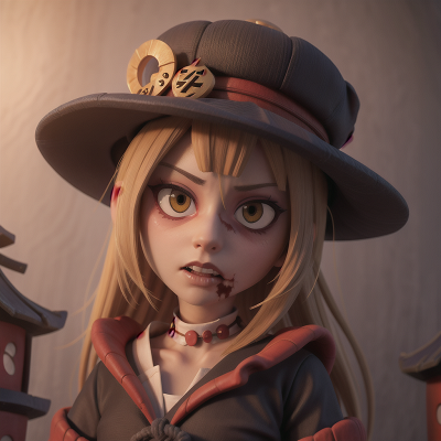 Image For Post Anime, zombie, samurai, queen, hat, thunder, HD, 4K, AI Generated Art