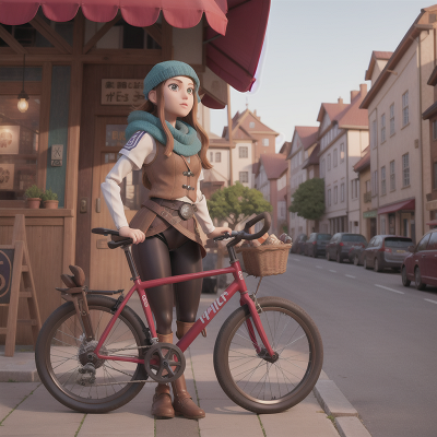 Image For Post Anime, bicycle, coffee shop, robot, vikings, romance, HD, 4K, AI Generated Art