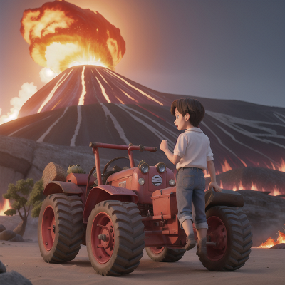 Image For Post Anime, anger, volcano, turtle, sushi, tractor, HD, 4K, AI Generated Art