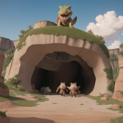 Image For Post Anime, doctor, wild west town, cave, force field, alligator, HD, 4K, AI Generated Art