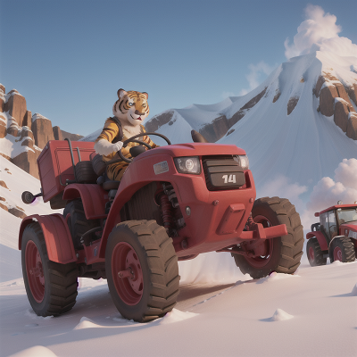 Image For Post Anime, avalanche, coffee shop, tsunami, sabertooth tiger, tractor, HD, 4K, AI Generated Art
