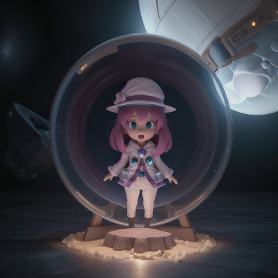 Image For Post Anime, crystal, alien, ghost, hat, space station, HD, 4K, AI Generated Art