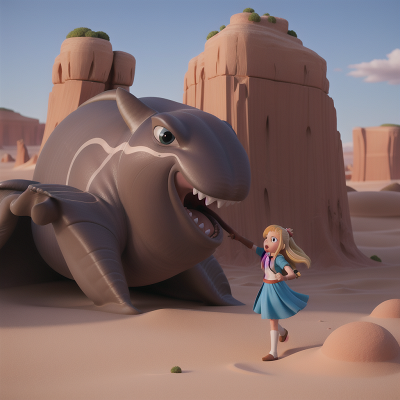 Image For Post Anime, fighting, princess, desert, whale, scientist, HD, 4K, AI Generated Art