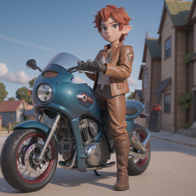 Image For Post Anime, motorcycle, whale, hero, angel, goblin, HD, 4K, AI Generated Art