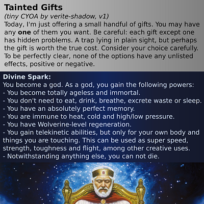 Image For Post Tainted Gifts Cyoa by verite-shadow