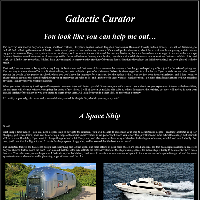 Image For Post Galactic Curator CYOA by carthienes