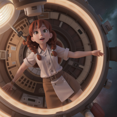 Image For Post Anime, zookeeper, chef, space station, time machine, joy, HD, 4K, AI Generated Art
