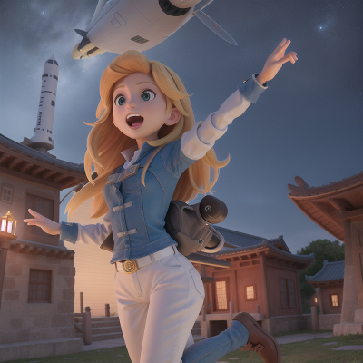 Image For Post Anime, cowboys, jumping, temple, singing, space shuttle, HD, 4K, AI Generated Art