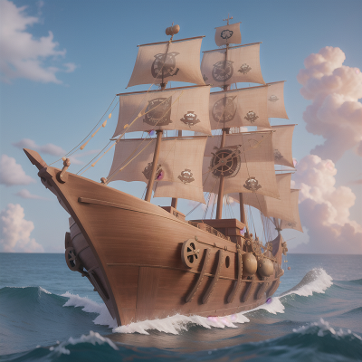 Image For Post Anime, confusion, pirate ship, dancing, bravery, time machine, HD, 4K, AI Generated Art
