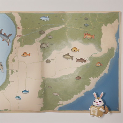 Image For Post Anime, map, fish, rabbit, elephant, book, HD, 4K, AI Generated Art