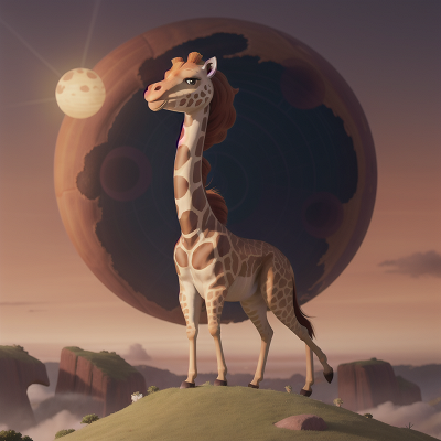 Image For Post Anime, giraffe, spaceship, solar eclipse, unicorn, zombie, HD, 4K, AI Generated Art