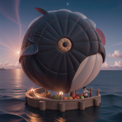 Image For Post Anime, romance, solar eclipse, whale, fruit market, bagpipes, HD, 4K, AI Generated Art
