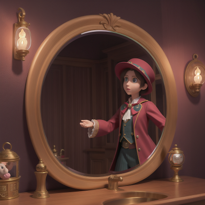 Image For Post Anime, wizard, enchanted mirror, doctor, train, haunted mansion, HD, 4K, AI Generated Art