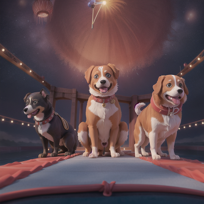 Image For Post Anime, circus, dog, bridge, space, scientist, HD, 4K, AI Generated Art