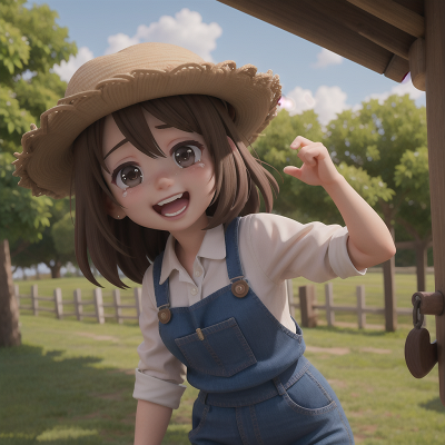 Image For Post Anime, farmer, romance, celebrating, crying, zookeeper, HD, 4K, AI Generated Art
