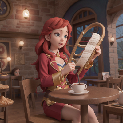 Image For Post Anime, circus, harp, coffee shop, spell book, island, HD, 4K, AI Generated Art