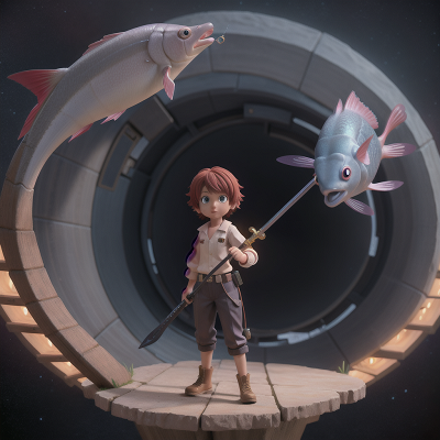 Image For Post Anime, wormhole, sword, fish, detective, mechanic, HD, 4K, AI Generated Art