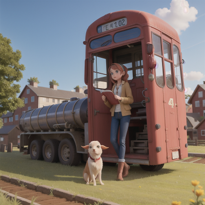 Image For Post Anime, city, scientist, bus, farm, musician, HD, 4K, AI Generated Art