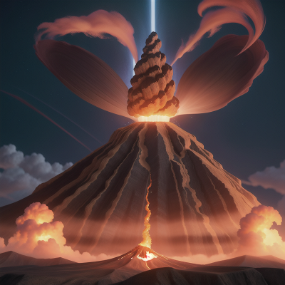 Image For Post Anime, magic wand, rabbit, tornado, volcano, force field, HD, 4K, AI Generated Art