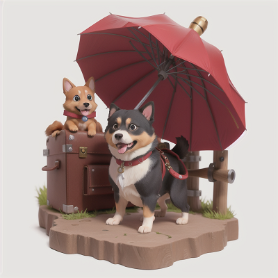 Image For Post Anime, camera, treasure, dog, rocket, umbrella, HD, 4K, AI Generated Art