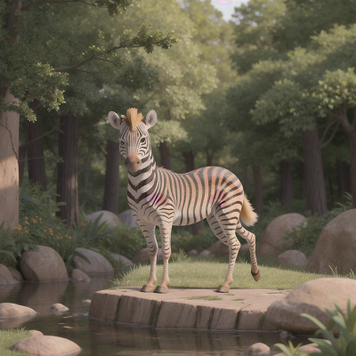 Image For Post Anime, drought, zebra, forest, success, dog, HD, 4K, AI Generated Art