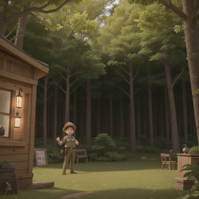 Image For Post Anime, forest, enchanted mirror, coffee shop, police officer, archaeologist, HD, 4K, AI Generated Art