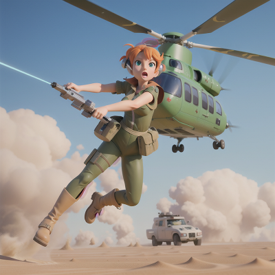 Image For Post Anime, helicopter, laser gun, swamp, sandstorm, fairy, HD, 4K, AI Generated Art