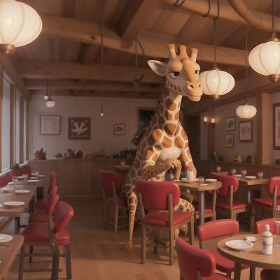 Image For Post Anime, firefighter, doctor, giraffe, seafood restaurant, whale, HD, 4K, AI Generated Art